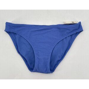Aerie Womens Bikini Bottom Textured Size Small Blue Swim